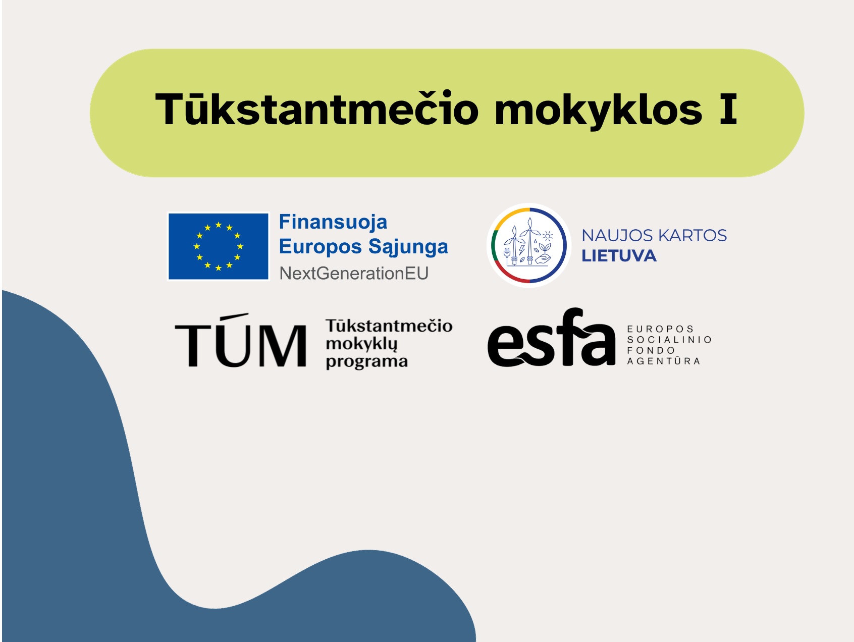 PROJEKTAS „TŪKSTANTMEČIO MOKYKLOS I”