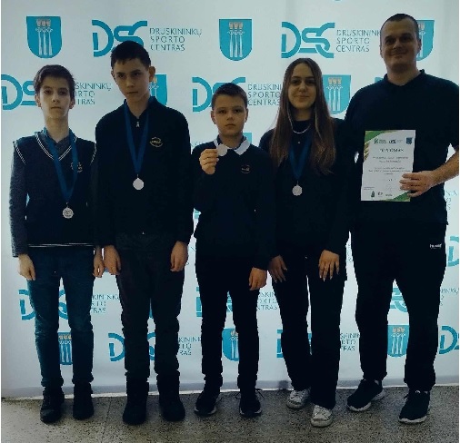 TARPMOKYKLINĖSE ŠAŠKIŲ VARŽYBOSE – II-OJI VIETA!